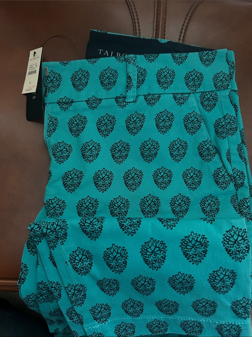 Talbots Printed Ankle Pant